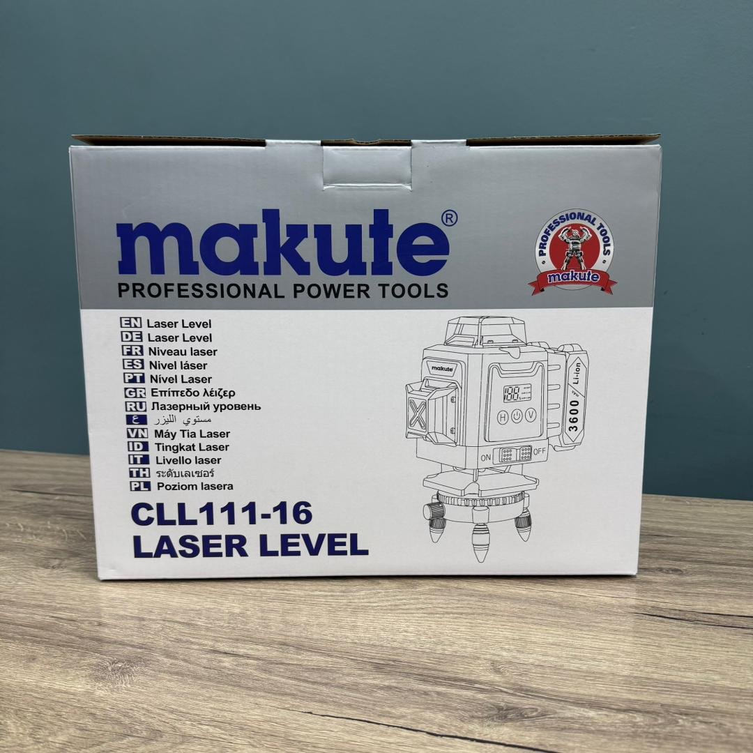 NIVEAU LASER CLASS II ET III A 16 LIGNES MAKUTE CLL111-16 LASER-16 4D SANS FIL